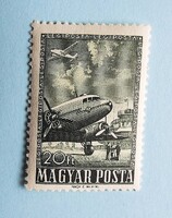 (B) 1957. Az 1950-es Repülő V. sor záróértéke** - (Kat.: 2.200.-)
