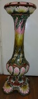 Posztamens, majolika, szecessziós, 83 cm magas, 28 cm felsö átmérő. 3385b