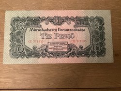 10 pengő 1944 , Vöröshadsereg .