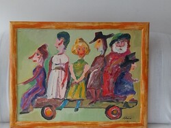 SCHÉNER MIHÁLY(1923-2009): eredeti festménye