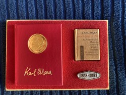 Karl Marx: A Nemzetközi Munkásszövetség... - számozott, minikönyv és mikrokönyv, dobozban, plakettel