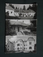 Képeslap,Zalacsány,mozaik,Batthyány kastély,villa látkép,részlet , 1961-