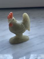 Chinese special colored jade stone rooster, beautifully crafted.