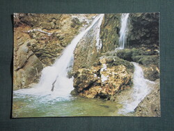 Képeslap,Miskolc,Lillafüred Palotaszálló,SZOT üdülő,Hámori tó,park,vízesés látkép,részlet,1980-