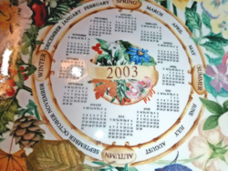 Wedgwood 2003-as naptáras tányér, születésnaposoknak, 2003-ban születettek ajándéka