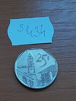 KUBA 25 CENTAVOS 1998 Nikkellel borított acél, Assisi Szent Ferenc templom  S434