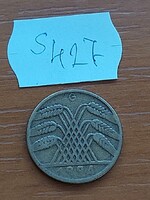 NÉMETORSZÁG 10 REICHSPFENNIG 1924 G  Karlsruhe, Alumínium-Bronz  S427
