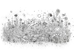 Gross Arnold print, black - white
