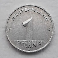 1 Pfennig 1952 érme, alumínium fémpénz - Németország 1 Pfennig 1952 pénzérme