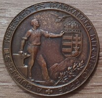 A Budapesti Kereskedelmi és Iparkamara Kitüntető Érme 1933 bronz