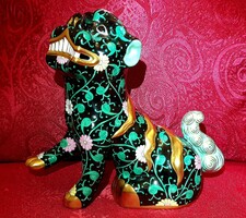 Herendi Siang Noir Foo kutya figura
