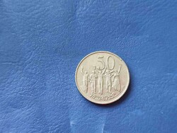 ETIÓPIA 50 CENT 1969 (1977) OROSZLÁN! KATONÁK! RITKA!
