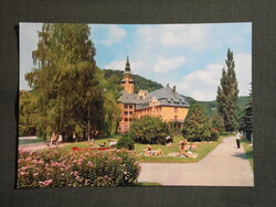 Képeslap,Miskolc,Lillafüred Palotaszálló,SZOT üdülő,Hámori tó,park,medence látkép,részlet,1977-