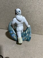 Régi orosz porcelán figura. Halász a hálójával. 3950