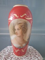 Egyedi gyönyörű lengyel Chodziez porcelán váza