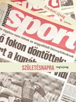 2010 április 3  /  Nemzeti Sport  /  SZÜLETÉSNAPRA RÉGI EREDETI ÚJSÁG Ssz.:  3094