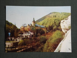 Képeslap,Miskolc,Lillafüred Palotaszálló,SZOT üdülő,Hámori tó,park látkép,részlet,1971-