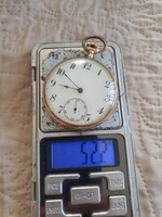 Svájci 14k arany zsebóra