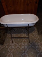 LAMPART Enamel Baby Bathtub with Stand