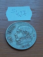 MEXIKÓ MEXICO 1 PESO 1972 J. M. Morelos, Mexico Mint, Réz-nikkel   S437
