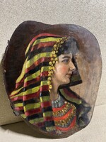 Olajfestmény fán, Schwegele Janka: Cigánylány. 3967
