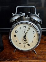 NAGY 70-es RETRÓ IKON  DUPLA CSENGŐS MOM WECKER ÉBRESZTŐÓRA  .