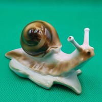 Zsolnay porcelán Csiga figura