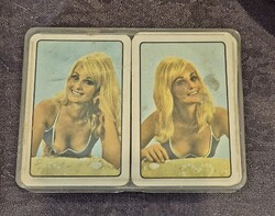 Erotikus retro francia kártya /2 pakli/