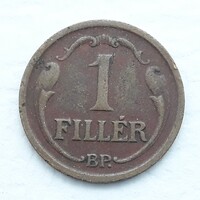 1 Fillér 1938 érme, fémpénz - Magyarország 1 Fillér 1938 pénzérme