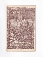 HV:37 Antik Vallásos Üdvözlő képeslap "Örkényi István festőművész kiadása"Örkényi István (1886 - 194
