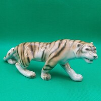 Royal Dux porcelán tigris figura
