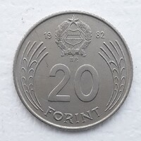 20 Forint 1982 érme, fémpénz - Magyarország 20 Forint 1982 pénzérme