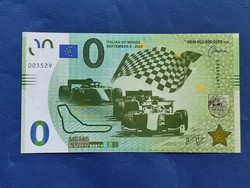 OLASZORSZÁG 0 MEMO EURO 2020 MONZA FORMA-1 GP AUTÓ! RITKA EMLÉK PAPÍRPÉNZ! UNC!