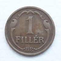 1 Fillér 1938 érme, fémpénz - Magyarország 1 Fillér 1938 pénzérme
