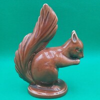 Retro  Hollóházi  porcelán Mókus figura