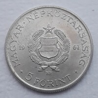5 Forint 1967 érme, fémpénz - Magyarország 5 Forint 1967 pénzérme