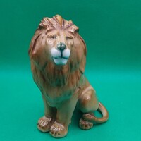 Török János Zsolnay porcelán Oroszlán figura
