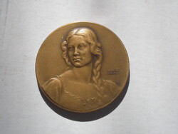 CSODA SZÉP BERÁN LAJOS PLAKETT , ANYAGA BRONZ .