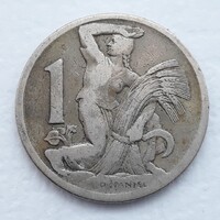 1 Korona 1924 érme, fémpénz - Csehszlovákia 1 Korona 1924 pénzérme
