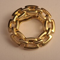 Vintage aranyozott  bross  3,5 cm-es