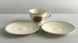 Vintage, retro DDR Torgau mesemintás, mesejelenetes csésze + alj - Hófehérke