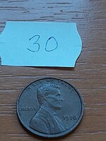 USA 1 CENT 1970  Abraham Lincoln, Réz-Cink  30