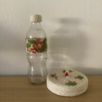 Karácsonyi spárgázott üveg és doboz