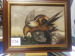 Unknown Artist Hunting Dog with Pheasant 934