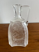 Régi, antik Gottschlig Ágoston "Very Old Jamaica rum" palack, rumos italos üveg