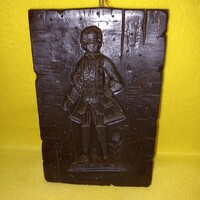 "Rokokó férfi ". Viasz falidísz, mézeskalács nyomóforma, nyomódúc, sütőforma.