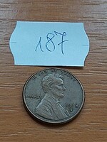 USA 1 CENT 1978 / D,  Abraham Lincoln, Réz-Cink  187