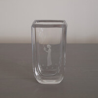 Régi Skruf kristály váza