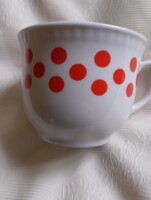 Pöttyös lengyel kakaós csésze
