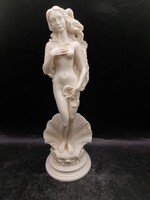 Alabástrom olasz szobor, Vénusz születése, 25 cm-es. 3393b